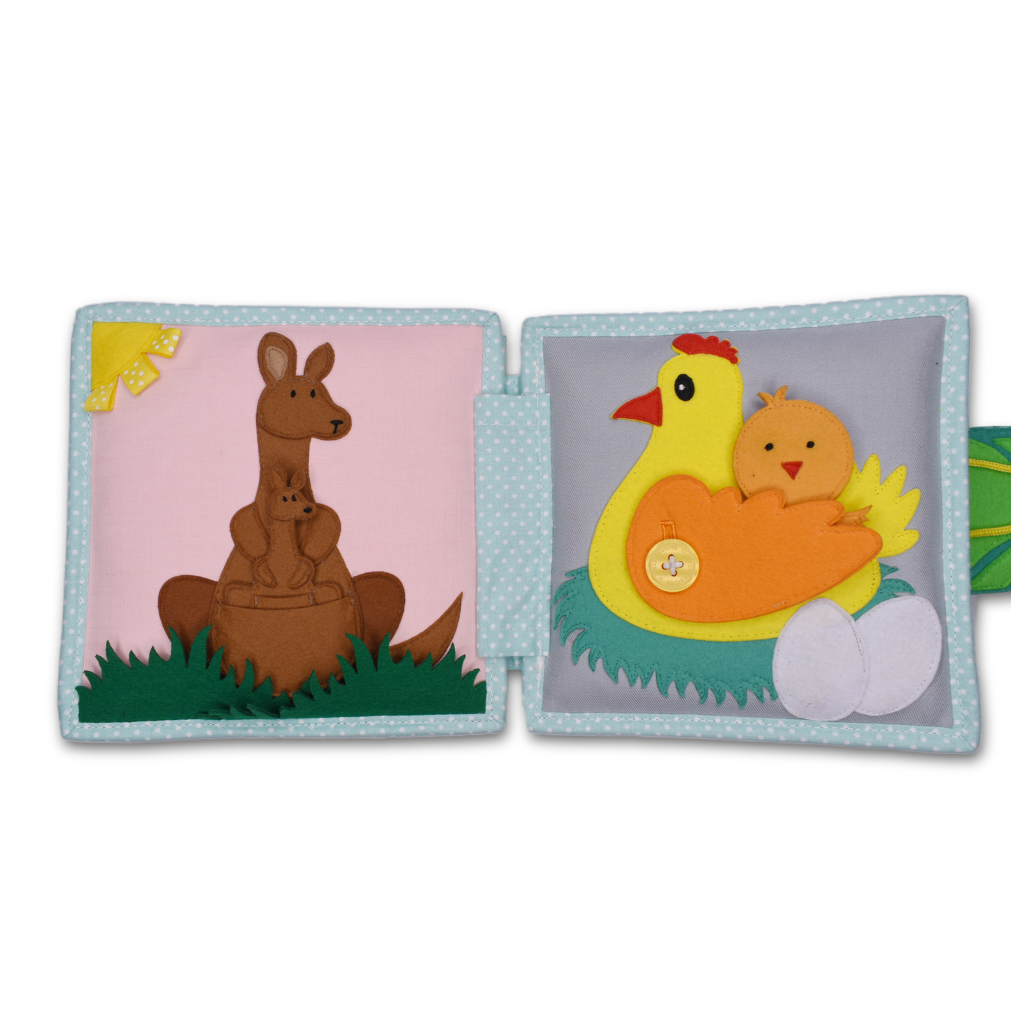 Jolly Jungle - 6 Seiten Mini Quiet Book