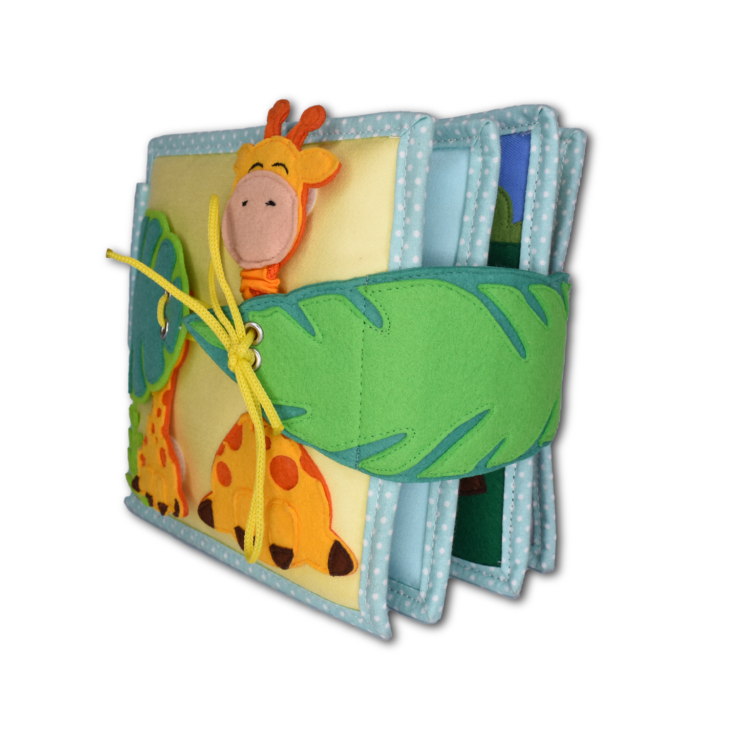 Jolly Jungle - 6 Seiten Mini Quiet Book